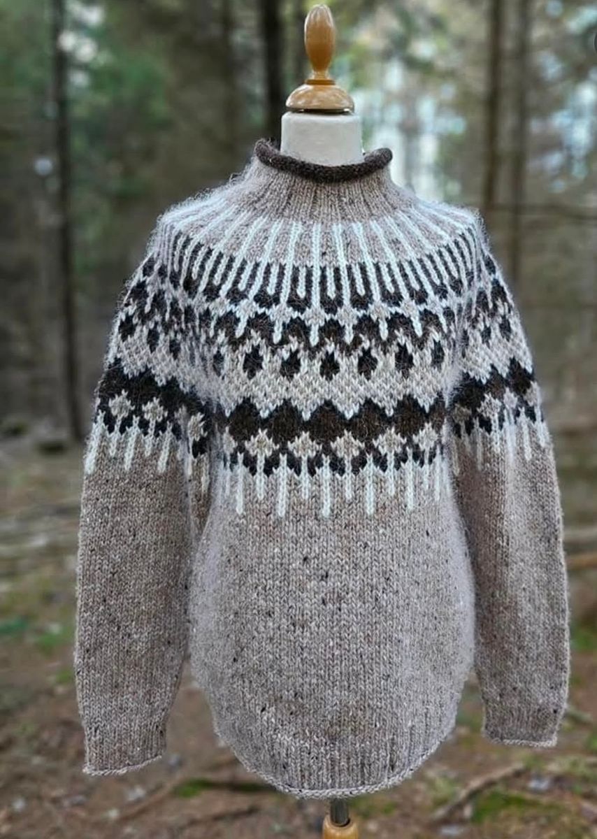 FØYKA beige tweed - garnpakke