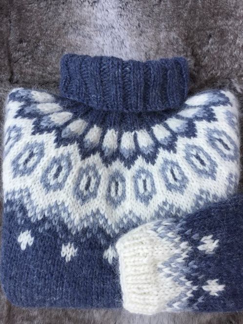 Hovedbilde DALUR denim heather - garnpakke