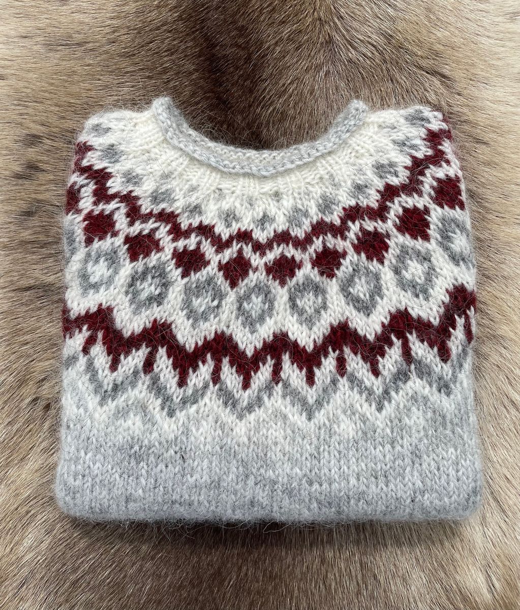 Riddari light ash heather - brick garnpakke