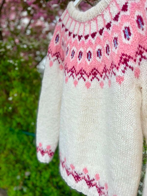 DALUR  white - pink garnpakke 