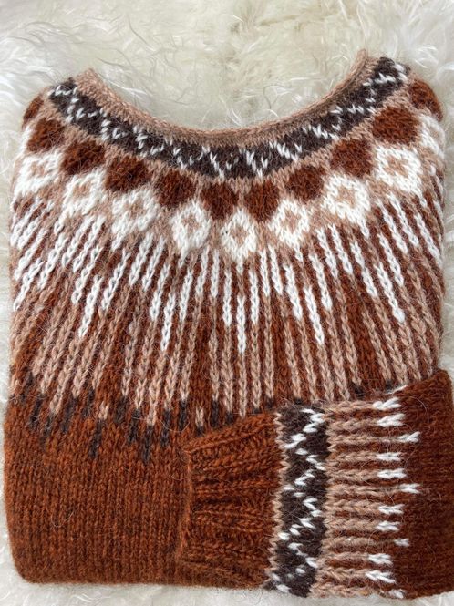 Hovedbilde Hopi genser rust - garnpakke