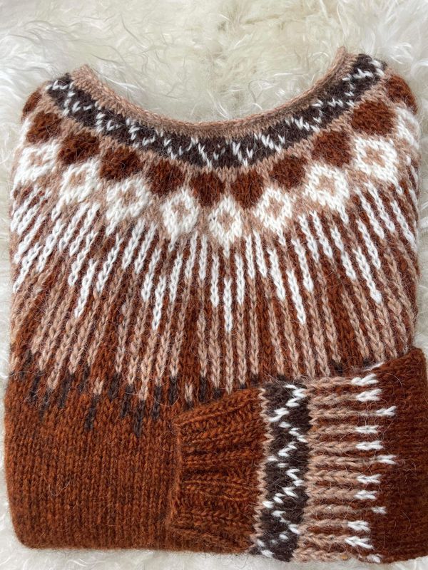 Hopi genser rust - garnpakke