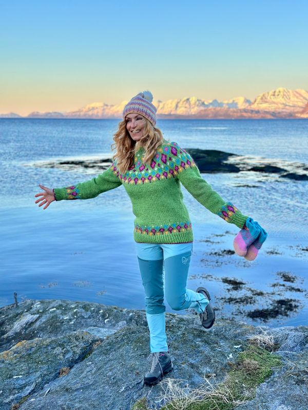 Blåhatten grønn - garnpakke