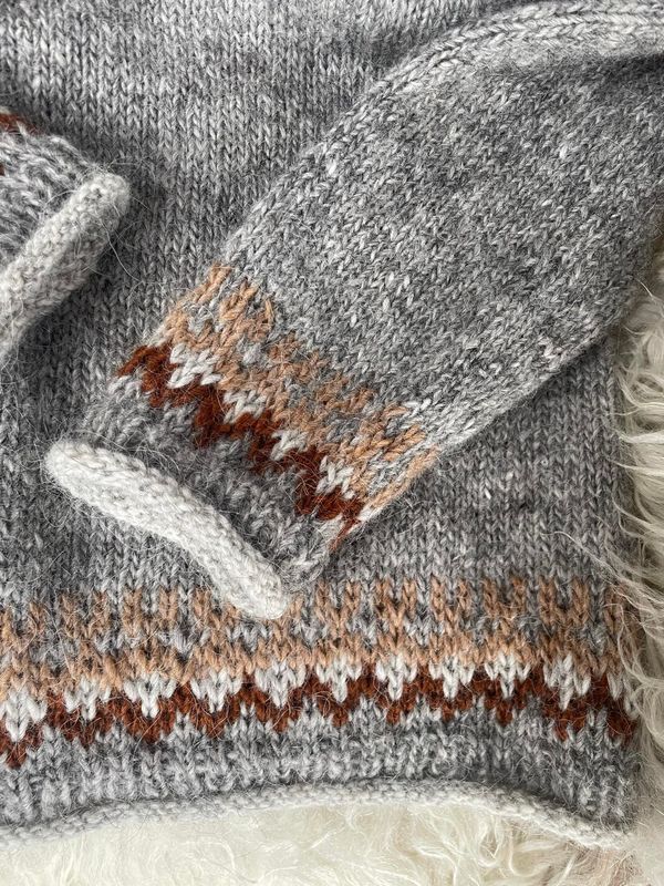 Vængjatök - ash heather-rust  garnpakke