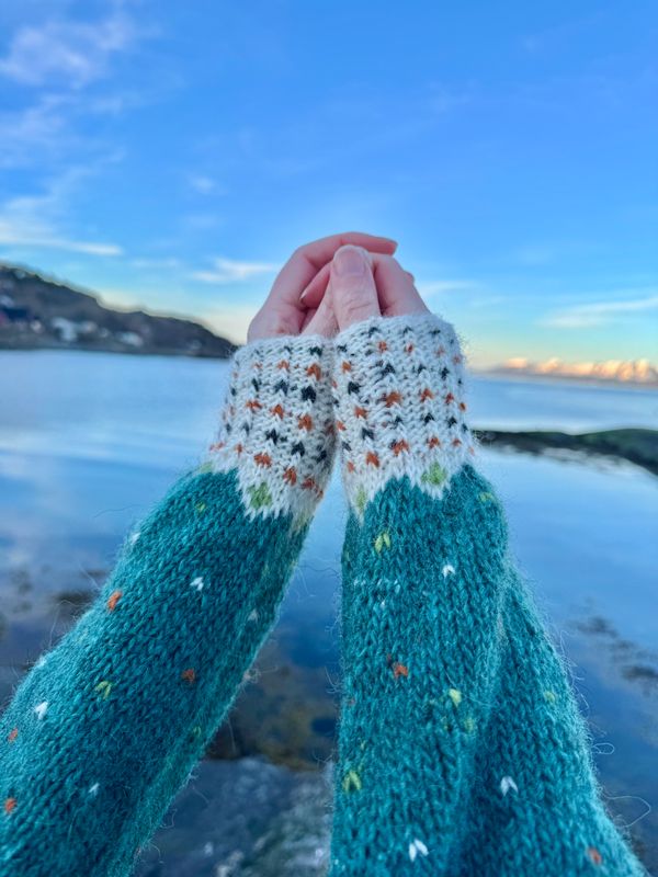 Johannes genseren - garnpakke grønn