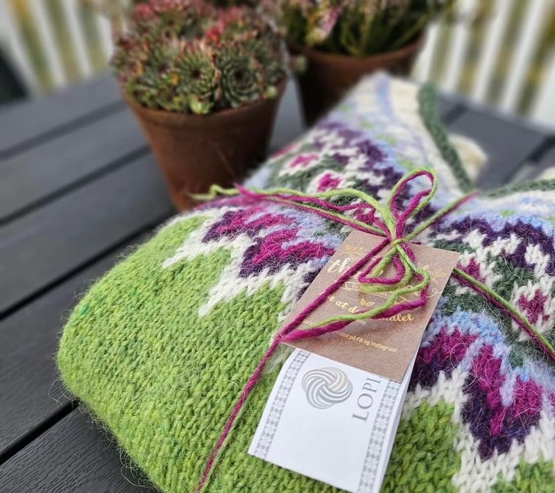 Riddari spring green heather - garnpakke